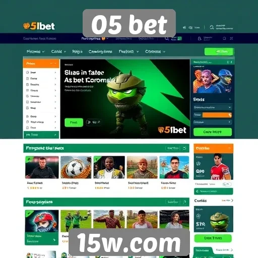 Inovação no design do site 05 bet